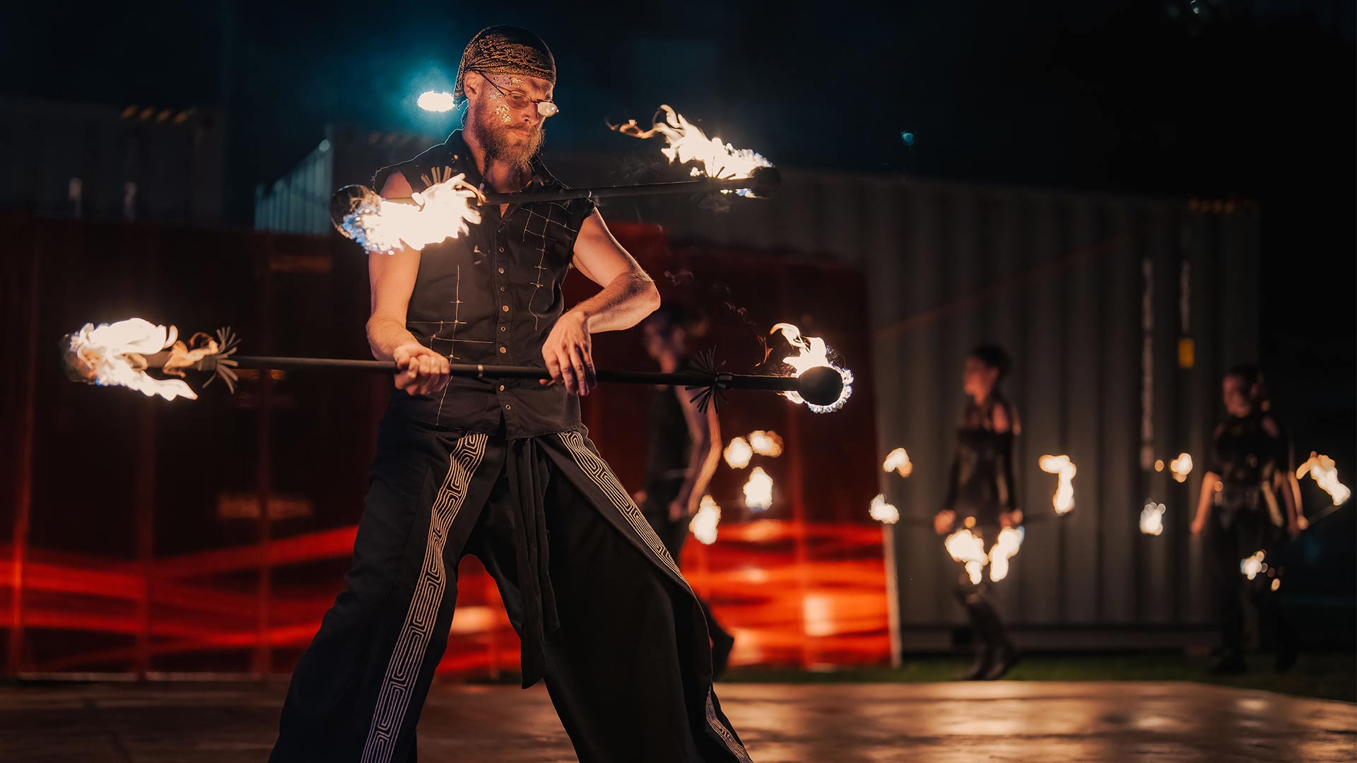 learn fire hula hoop from Ella Fenwick