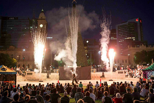 Square Fire - Adelaide's Free Fire Show
