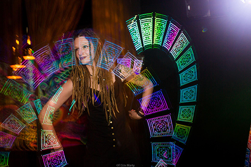 poi LED spinning