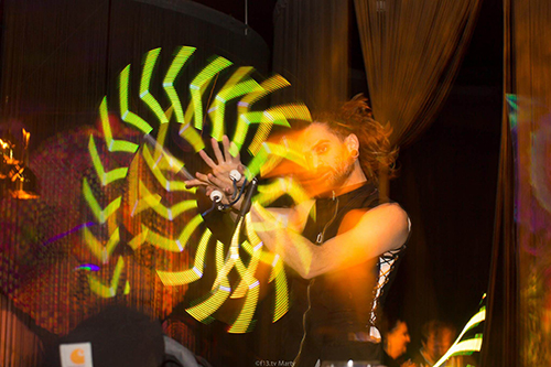 spiral wrap - LED poi performance