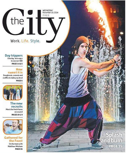 Adelaide City Mag - Square Fire - Fire Sword