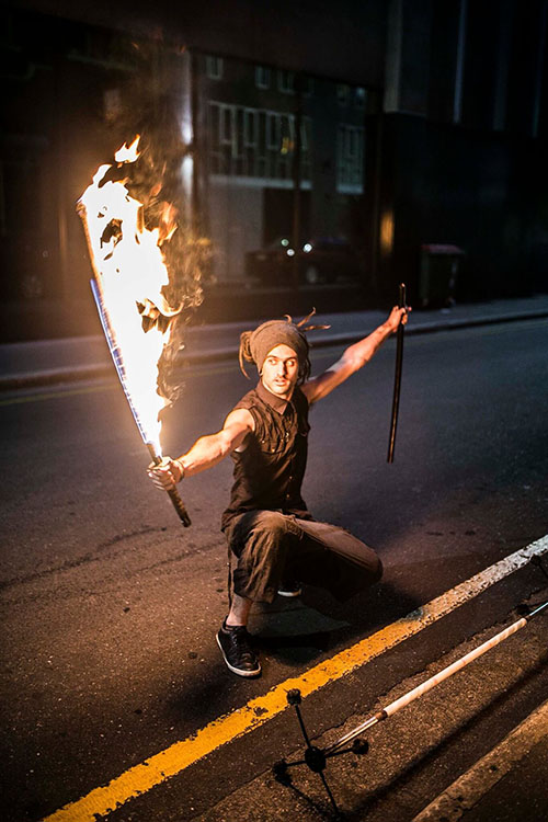 Fire Sword Performance - Dragon Mill - Timmehtek