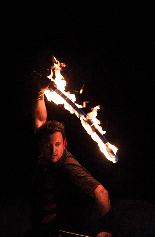 fire katana stage performance, book now