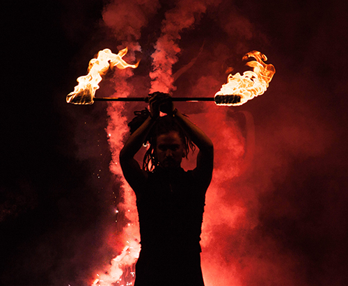 square fire 2016 performance, chain staff, Timmehtek