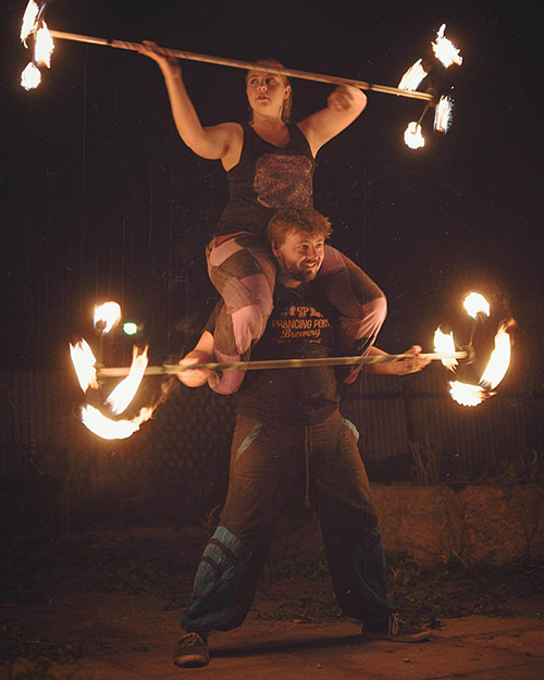 fire dragon staff spinning - Fire Jam