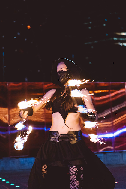 Empyre 2020 Fire Festival, Victoria Square Adelaide, photo by Nick Astanei