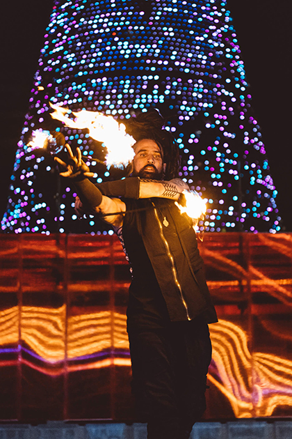 Empyre 2020 Fire Festival, Victoria Square Adelaide, photo by Nick Astanei