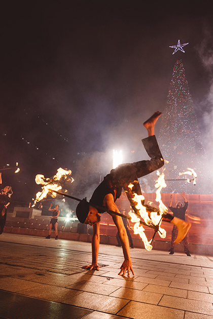 Empyre 2020 Fire Festival, Victoria Square Adelaide, photo by Nick Astanei