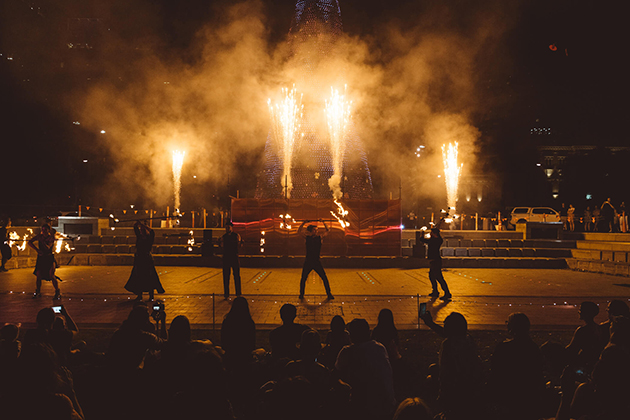 Empyre 2020 Fire Festival, Victoria Square Adelaide, photo by Nick Astanei