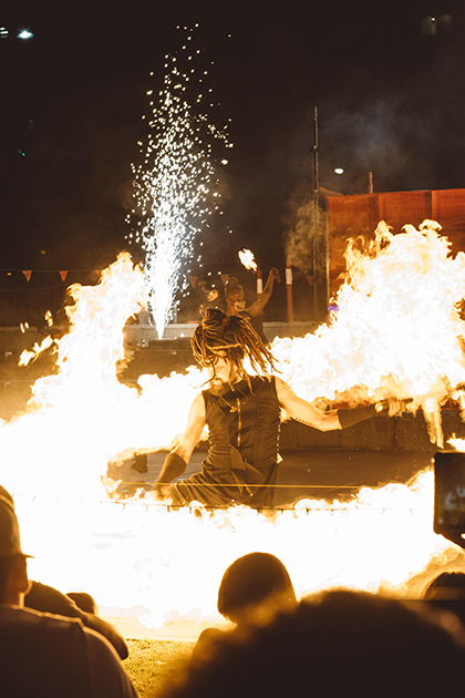Empyre 2020 Fire Festival, Victoria Square Adelaide, photo by Nick Astanei