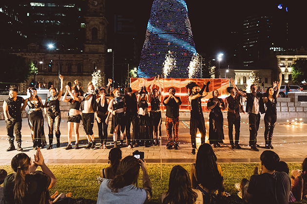 Empyre 2020 Fire Festival, Victoria Square Adelaide, photo by Nick Astanei