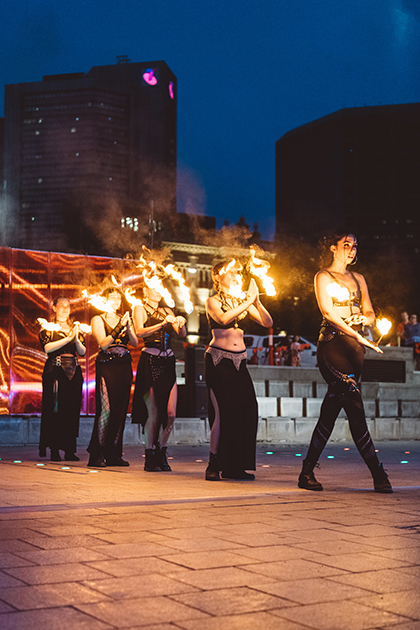 Empyre 2020 Fire Festival, Victoria Square Adelaide, photo by Nick Astanei
