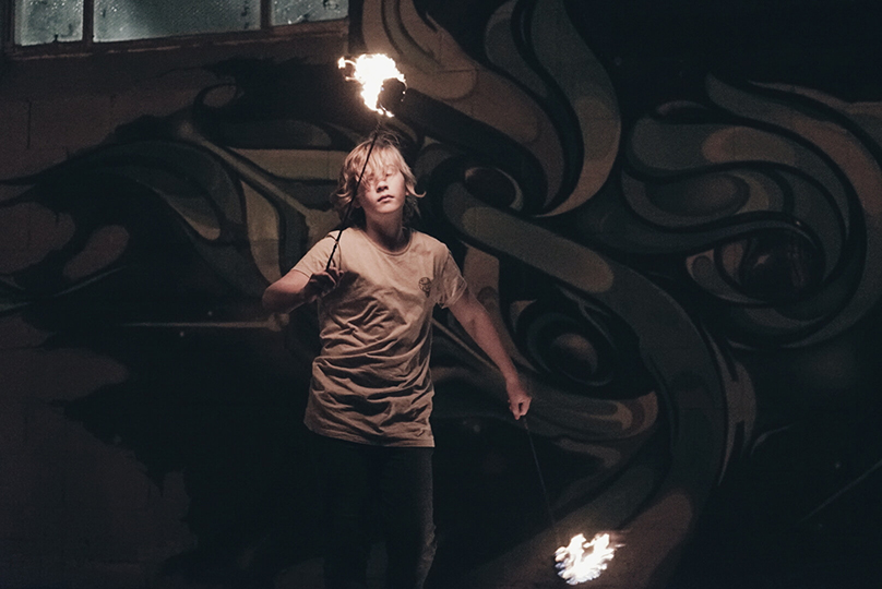 fire poi jam - Dragon Mill - School of Fire Art