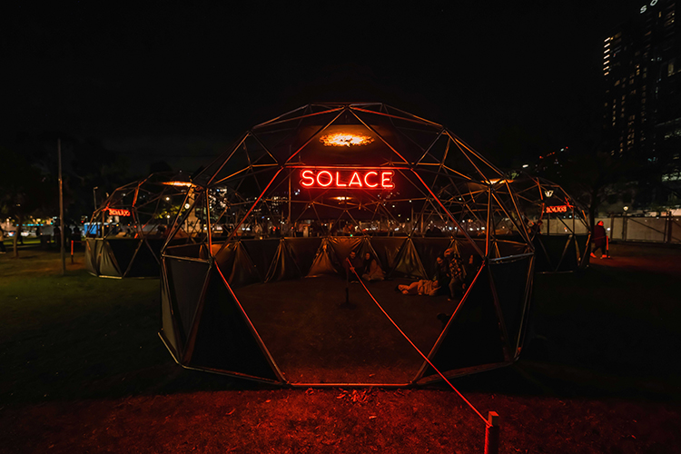Fire performance at UNSEEN Winter Solstice Fire Festival 2023, event by Dragon Mill, Light Square and West End, Adelaide, photo by TYR.Explorer