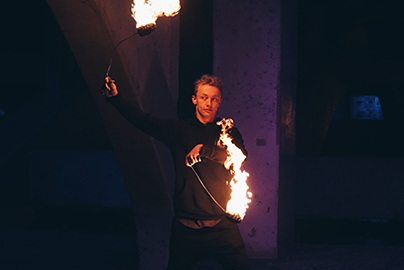 Kaleb - Fire Poi - Local Fire Jam