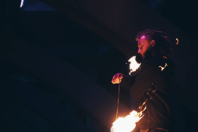 Kaleb - Fire Poi Instructor - Local Fire Jam