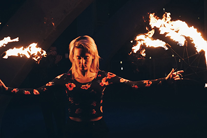 Nyx - Fire Fan Performer - Local Fire Jam