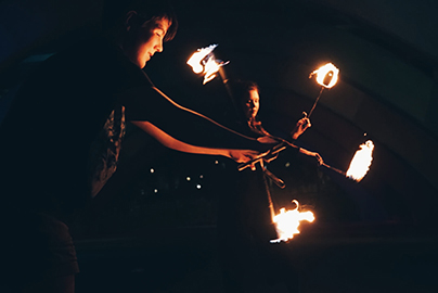 Lucy - Fire Devil Stick - Local Fire Jam