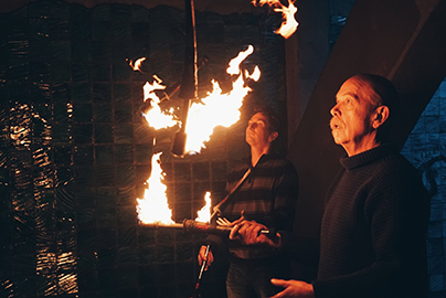 Phil / Ben - Fire Club Juggling - Local Fire Jam