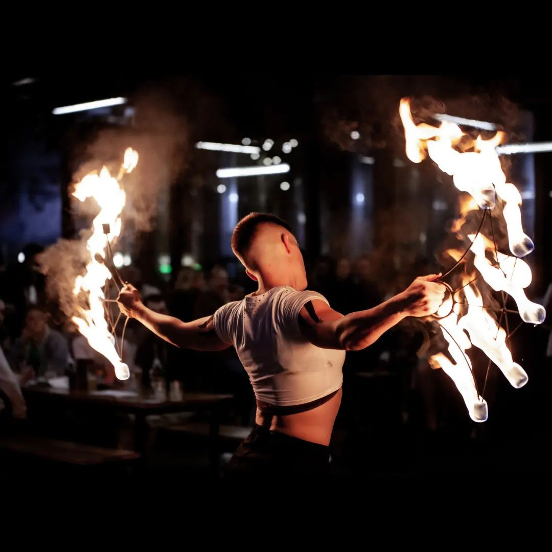 learn fans at Dragon Mill School of Fire Art